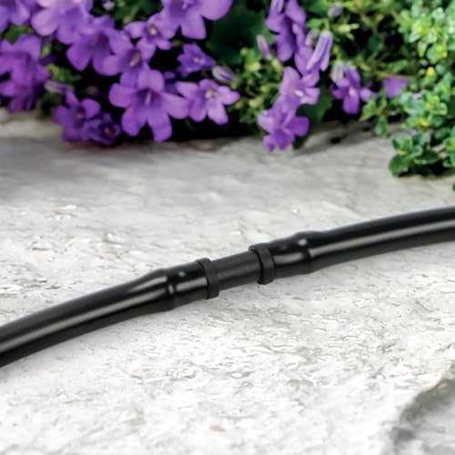 RedChili Drip Irrigation Universal 1/4" Barbed Coupling Fitting, 110 Pieces Drip System Parts Double Barbed Coupler Connectors Fits 1/4-Inch Drip Tubing Irrigation for Drip Line Connection - size: 1/4" Barbed Coupling