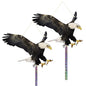 2PCS Fake Hawk to Keep Pigeon Away, Flat Plastic Hawk - color: Black Hawk（3） 2pcs