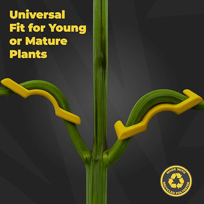 BudTrainer BudClips for Low Stress Plant Training, Yellow, 20-Pack - color: Yellow, size: 20pk