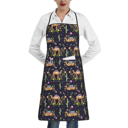 Waterproof Apron with Pockets - color: Purple