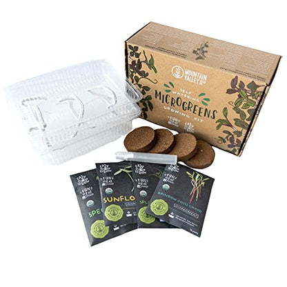 Mountain Valley Seed Co Self-Watering Indoor Microgreen Kit Complete Soil - size: Soil