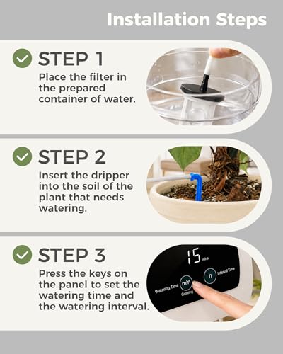 Bamworld Automatic Watering System for 10 Potted Plants Indoor
