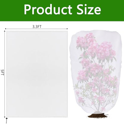 2 Pcs Garden Plant Shade Cover, 5x3.3 Ft Non-Woven Sunshade Cloth - color: 2 Pcs, size: 5 x 3.3 Ft