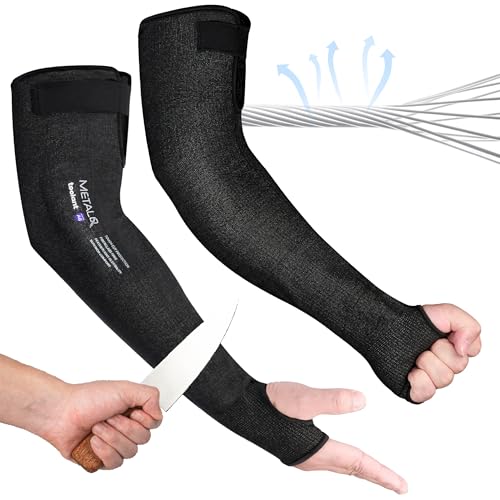 toolant Ultra-Comfort Cut Resistant Sleeves for Gardening & Welding - color: Black, size: ANSI A9 Cut Resistant Sleeves