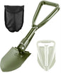 Olive Folding Camping Shovel, 24" High Carbon Steel Tool - color: Olive, size: 24'' Large