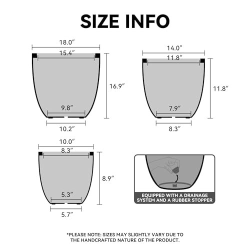 Kante Large Round Bowl Rusty Concrete Planter 18" Dia, Outdoor - color: Rusty, size: 18"d