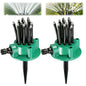 360 Degree Garden Automatic Multi Sprinkler Garden Lawn Sprinklers Roof Cooling Sprinklers Watering, 360 Rotating for Large Area Coverage,Grass Water Sprinkler for Pets Water Fun (2PCS) - color: 2PCS