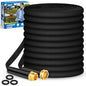 Toolasin Garden Hose 50 FT, Non-Expanding, Lightweight Water Hose with 3/4" - color: Black