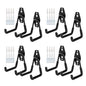 8 Pack Garage Hooks Heavy Duty, Garage Tool Organizer Wall Mount - color: 8 Pack/Black