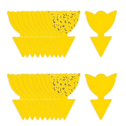 Sticky Traps for Flying Insects -20 PCS Yellow Sticky Traps - color: Color H-20PCS