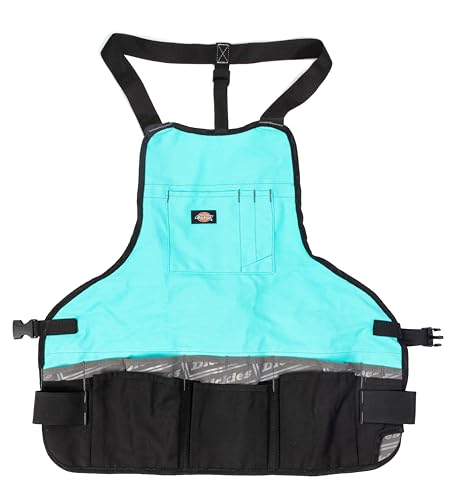 Dickies 16-Pocket Workshop Bib Apron - color: Teal, style: 1 Unit