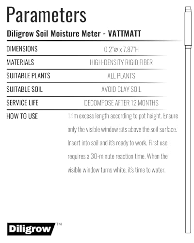 Aquameter Soil Moisture Meter for Plants & Gardens, 6-Pack