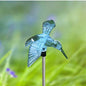 QIDEA Outdoor Solar Hummingbird Garden Stake Light for Outside Yard Decor