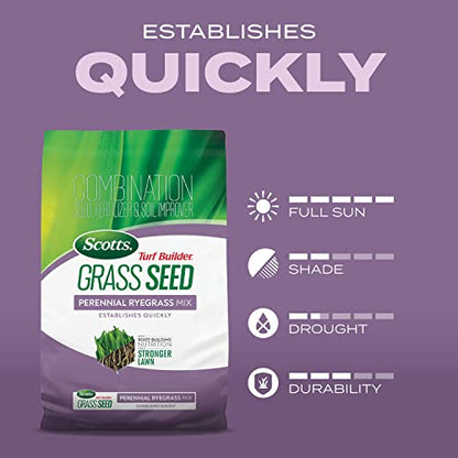 Scotts Turf Builder Grass Seed Perennial Ryegrass Mix, 2.4 lbs. - size: 2.4 lb.