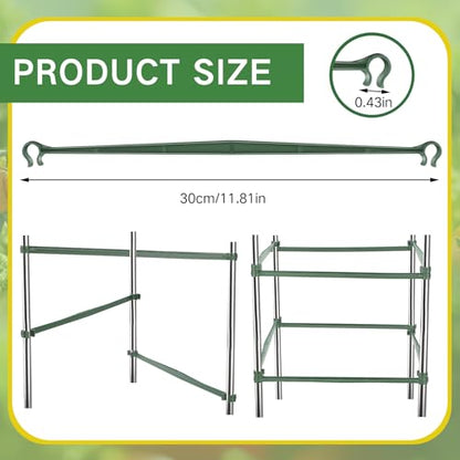 200 Pcs Plant Stake Arm for Tomato Cage, 11.8",16mm - size: 11.81in×0.43in