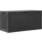 YITAHOME 100 Gallon Resin Deck Box - color: Black, size: 100 gallon