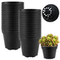 25 Packs Nursery Pots for Plants 4 Inch Seedling Pots with Drainage Holes - size: 4 Inch