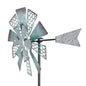 Viveta Metal Wind Spinners Outdoor, 13" Kinetic Wind Spinner - color: Green Silver -Single