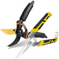 8.7 Inch Tin Snips Comes with 8.5 Inch SK5 Steel Pruning Shears