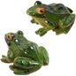 2pcs Resin Simulation Frog Statue Animal Sculpture 6.5x5.5x3.8cm for Home Garden Backyard Outdoor Decoration