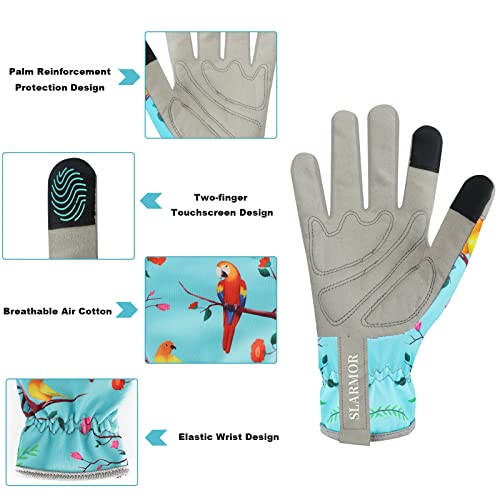 Gardening Gloves for Women, Garden glove, Garden Gifts for Gardener - size: Small, style: D-parrot