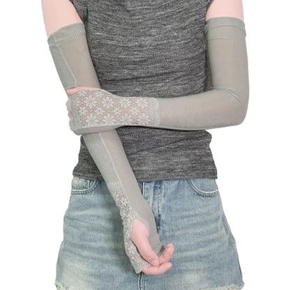 Sun Protection UV Sleeve, Ice Silk Arm Sleeves for Women