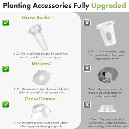 12 Pods Flower Seed Pods for AeroGarden, Ahopegarden, iDOO, MUFGA Hydroponics Growing System Indoor Gardening, 400+ Seeds, Dwarf Sunflower Bambino, French Marigold, Dahlia, Dwarf Petunia - color: 12 pods Flower