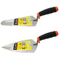 2 Pcs Pointing Trowel and Gauging Trowel Set,9" Masonry Hand Tool Set with Soft Grip Handle,Margin Trowels Bricklaying Trowels Building Products (9 Inch) - size: 9 Inch