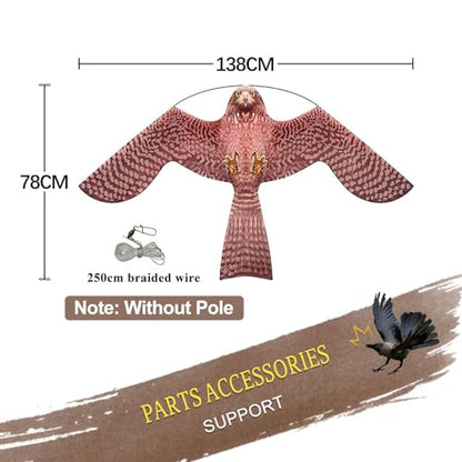 Bird Scarer Kite Without Pole Bird Hawk Flying Kite-Style A - color: style A-no pole