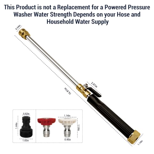 Quick Connect Washer Wand with 2 Nozzles