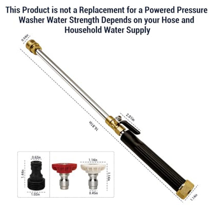 Quick Connect Washer Wand with 2 Nozzles