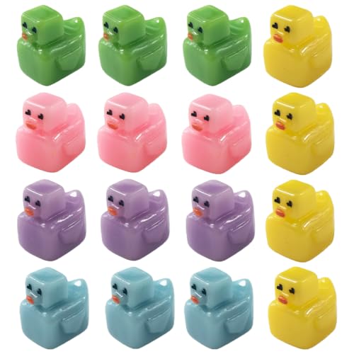 EMiEN 15 PCS Little Duck 5 Colors Pixel Grid Square Duck - color: 15 Pcs Pixel Duck