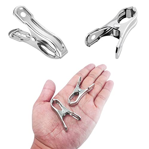 80Pcs Garden Clips for Netting, 2 Inch Metal Greenhouse Clamps
