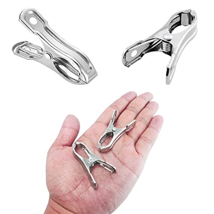 80Pcs Garden Clips for Netting, 2 Inch Metal Greenhouse Clamps