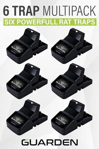 Rat Trap Six Pack - Powerful Reusable Traps for a Quick Kill Indoor or Out - size: 6 Pack Rat Traps