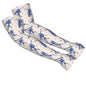 FREEHOTU Gardening Arm Sleeves for Women Men - color: Baseball Skeleton Skull Bats Cream