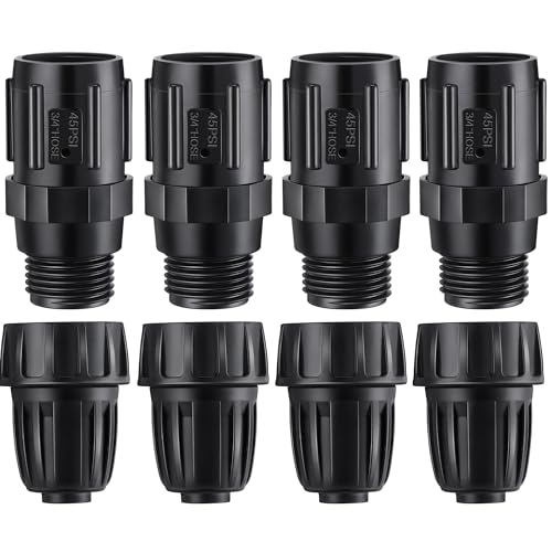 8 Pcs 45 PSI Drip Irrigation Pressure Regulator Adapter Kit - style: 45 PSI