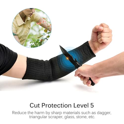 Yosoo Arm Sleeves, Armband for Garden Kitchen Work 1 Pair (Black)