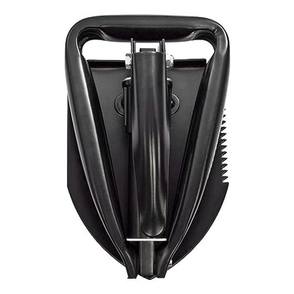 SOG Entrenching Tool- 18.25 Inch Folding Survival Shovel with Wood Saw Edge and Tactical Shovel Carry Case- Black (F08-N) - style: Standard