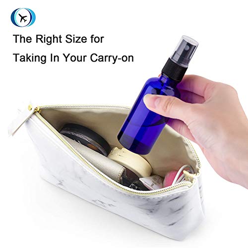 Hydior 2oz Glass Spray Bottles For Essential Oils, Blue, 3 Pack - color: Black Blue
