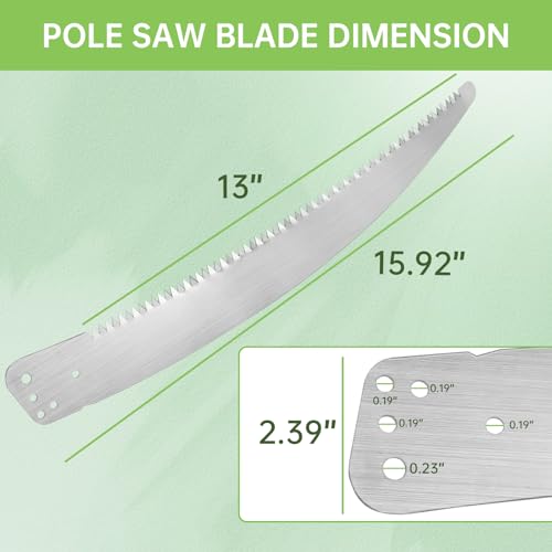 15" Pole Saw Blade Replacement for Fiskars Pruning Saws & Tree Trimmer