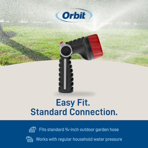 Orbit Pro Series 8-Pattern Thumb Control Hose Nozzle Sprayer - 26812 - size: 8-Pattern, style: Thumb Control