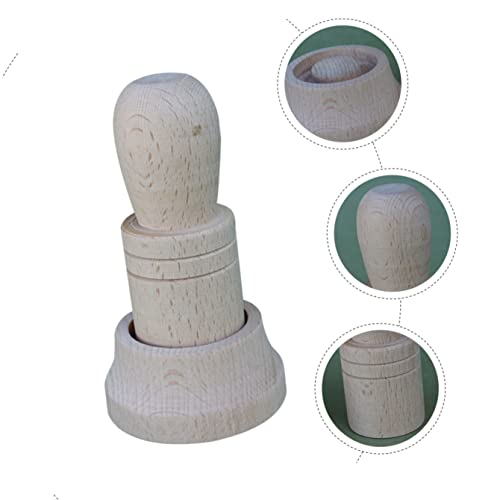 HOMSFOU Wooden Paper Pot Maker Set 2 pcs Seed Pot Maker for Nursery Seedlings Newspaper Tool for Gardening Compact Paper Making Tool for Plant Starter