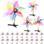 30 Pcs Bean Sprout Hair Clips Plant Styles,Windmill - style: Windmill