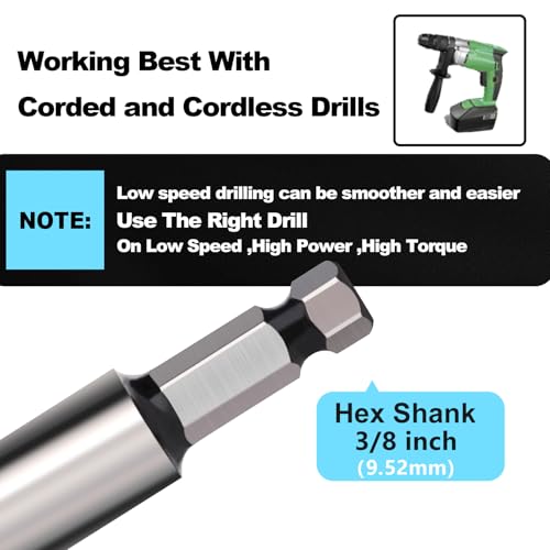 1-1/8" X 39.37" Auger Bit for Wood, 28x1000mm Extra Long Auger Drill Bit - size: 1-1/8" (28mm)diameter, style: 39.37 inch / 1000mm Length