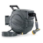 GLAHODEN 1/2 in x 65 ft Retractable Garden Hose Reel with Automatic Rewind - color: Dark Gray, size: 1/2" 65FT