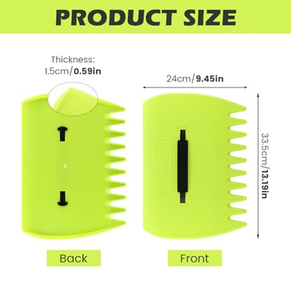 2 Set Leaf Scoops Hand Rake, Leaf Scoops and Claws with 2 Pairs Gloves, Lightweight Plastic Hand Held Rakes Yard Scoop for Picking up Leaves Garden Rubbish Yard Waste