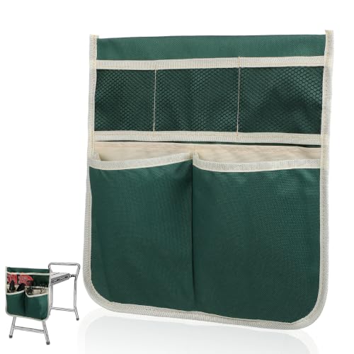 Sewroro Garden Kneeler Bag Large Multi-Purpose Oxford Cloth Tool Pouch for Storage and Carrying Gardening Tools with Ample Space