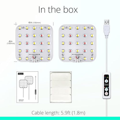 Under Shelf Grow Light, Auto Timer, Dimmable, Warm White, 1-Pack - color: Warm White