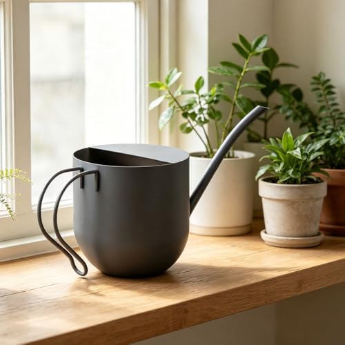 White Watering Can 30oz Stainless Steel for Indoor Plants - color: White 30oz